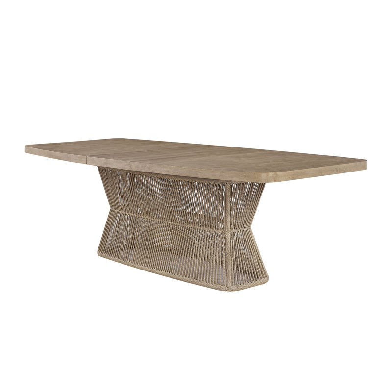 Dining Table - Toffe With Rope Base