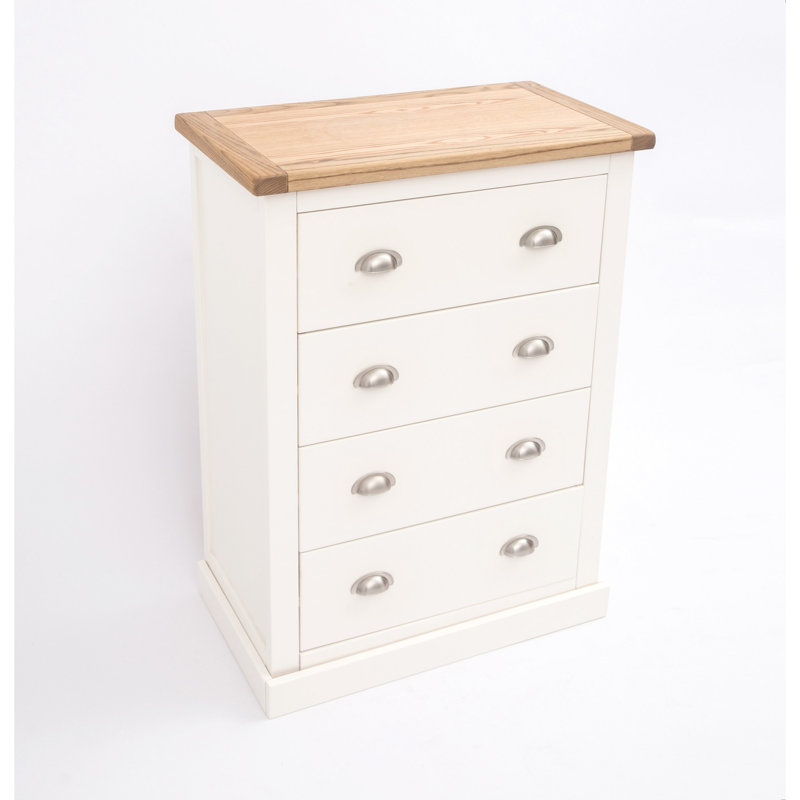 70cm W 4 - Drawer Chest of Drawers, Off White