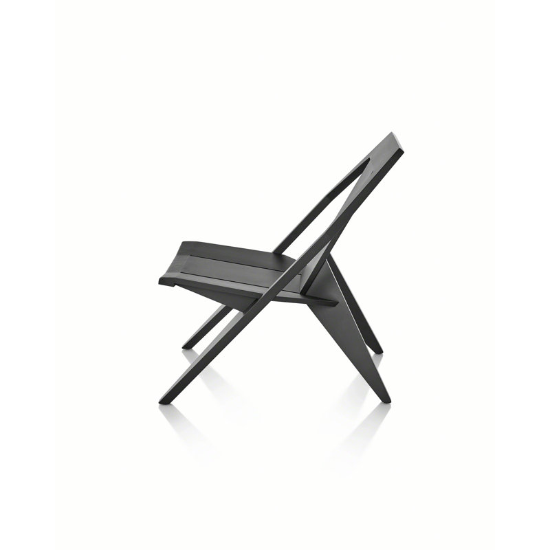 Medici Solid Wood Adirondack Chair, Black