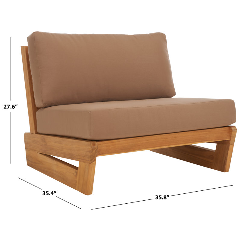 Brazilian Teak Patio Chair, Brown