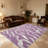 Purple Abstract Wavy carpet-easy to clean, machine-washable, soft and comfortable; suitable for door mats, kitchens, living rooms, bedrooms, corridors, and laundry areas. Easy to clean, durable carpet for home decoration.-130037166