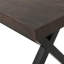 Banc de salle à manger d'extérieur en aluminium avec structure en acier-1115267840