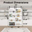 Double Sliding Barn Doors -Four Levels Bookshelf Style Design/Door Lock Installation Hardware Kit Included-111584963