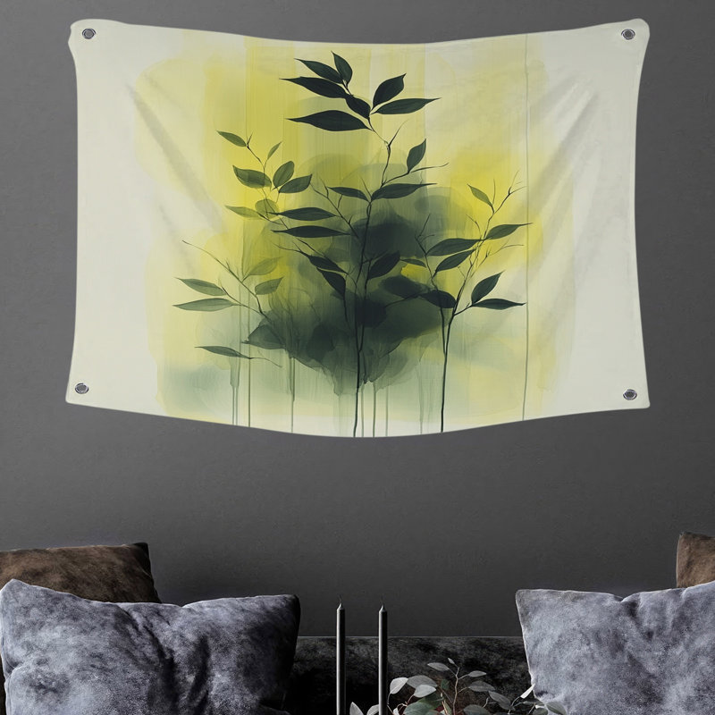 Tapisserie murale «Leafy Illusion», H 50 po x l 60 po