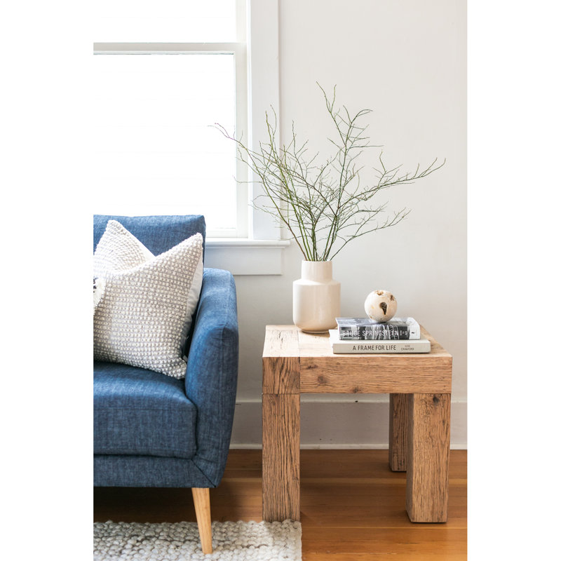 Table de bout en bois récupéré Adams, Naturel
