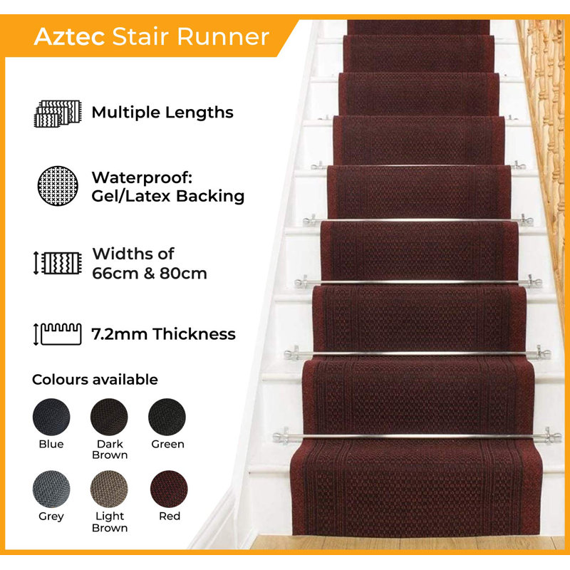 Runner Abbingt Solid Colour Indoor Area Rug, Runner 510cm x 66cm