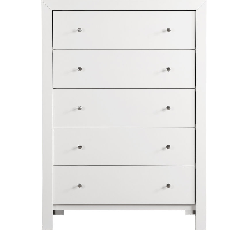 Commode, commode de chambre à coucher, commode moderne, Blanc