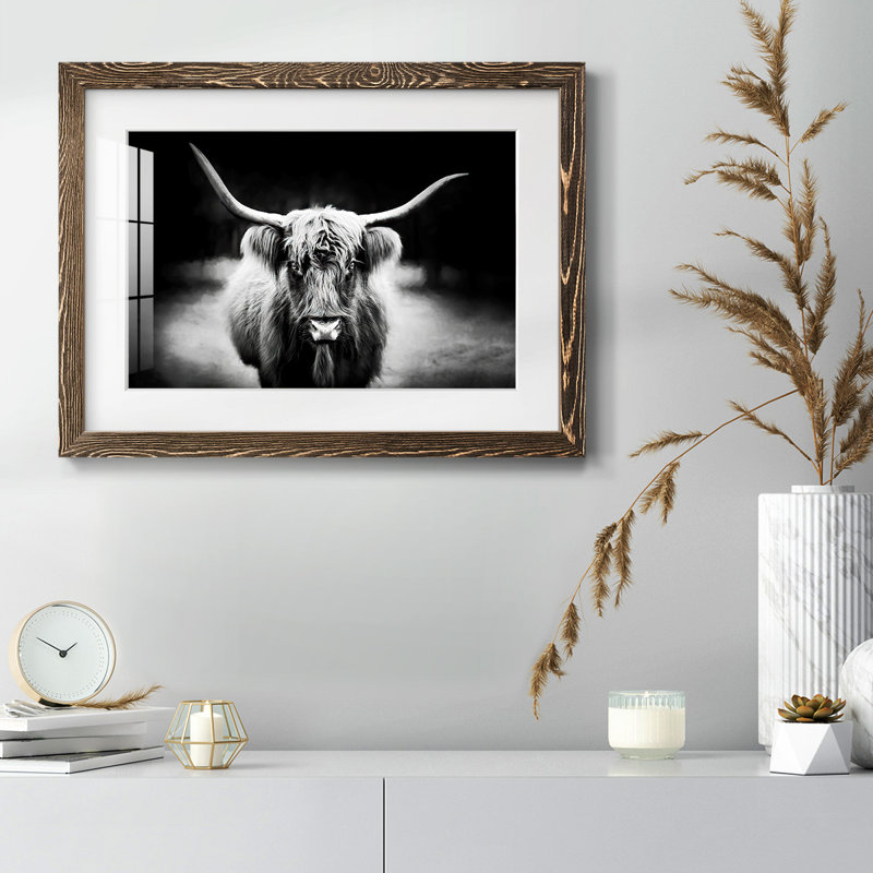 Étude de photographie Highland, Noyer, H 14 po x l 20 po x P 1,5 po