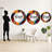 Guyla Music In Color III - Music Wall Mirror, Modern Round Decorative Mirror, Printed Metal Art-1964997526