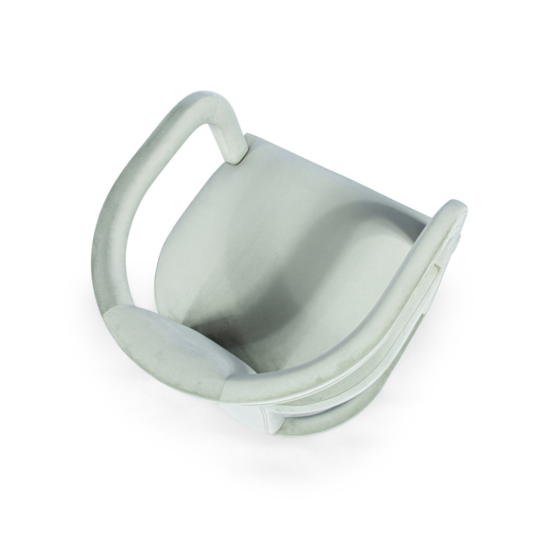 Metro Barrel Chair, Stax Moss Green Performance Velvet