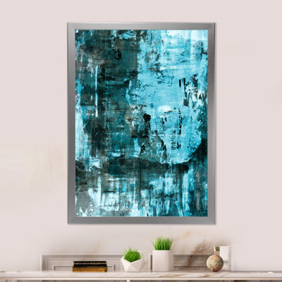 Art abstrait bleu, art abstrait bleu