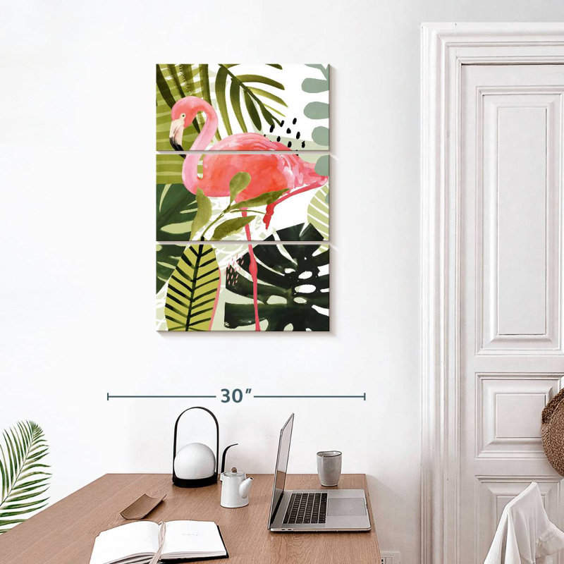 Brampt Flamingo Forest I, H 32 po x l 20 po