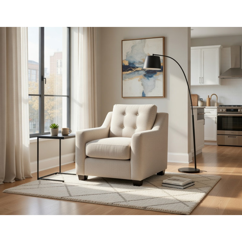 Chaise Everett, Beige