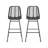 Sawtelle Outdoor Wicker Barstools (Set Of 2)-1802455323