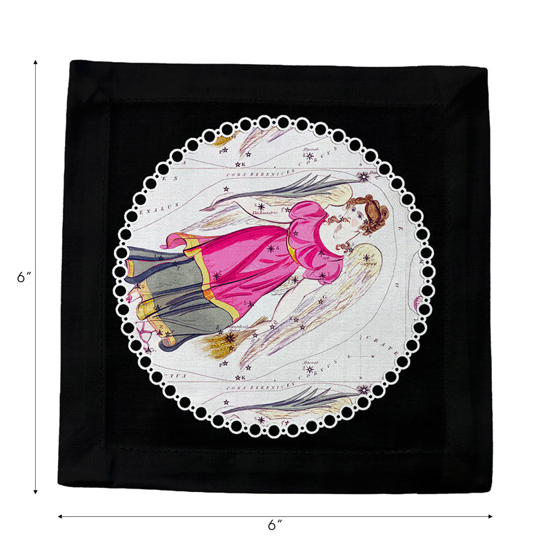 Square Napkins, Black