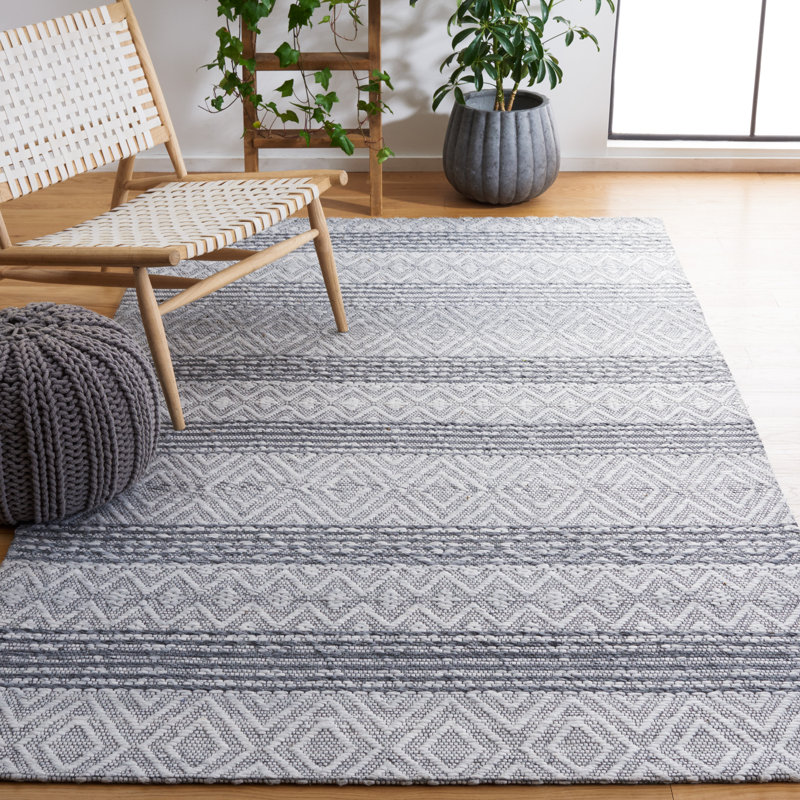 Nerbone Hand Loomed Performance Southwestern Rug, Square 6'