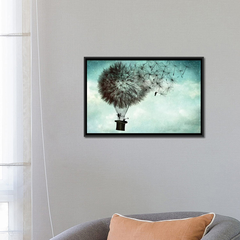 «Businessmens 'Goodbye», impression sur toile tendue, H 18 po x l 26 po x P 1,5 po, Toile avec cadre noir, Pas de tapis