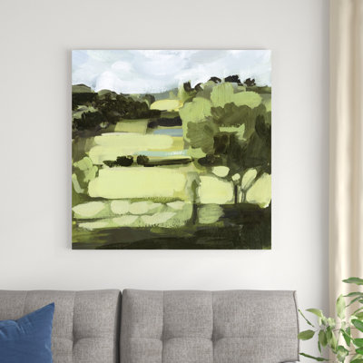 «Verdant Daze I», peinture sur toile tendue