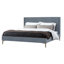 Izzy Upholstered Metal Platform Bed