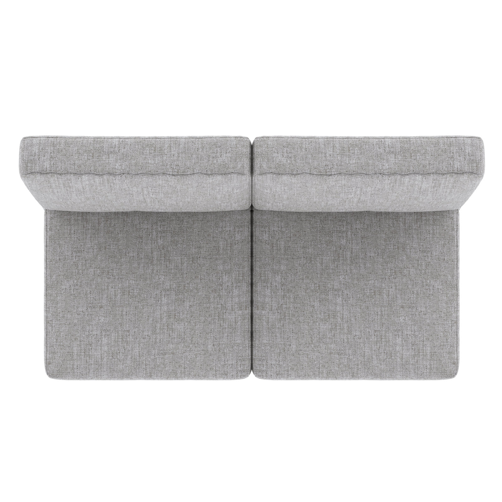 24" Sunbrella® Loveseat Seat and Back Cushion, Canvas Granite Sunbrella® Canvas