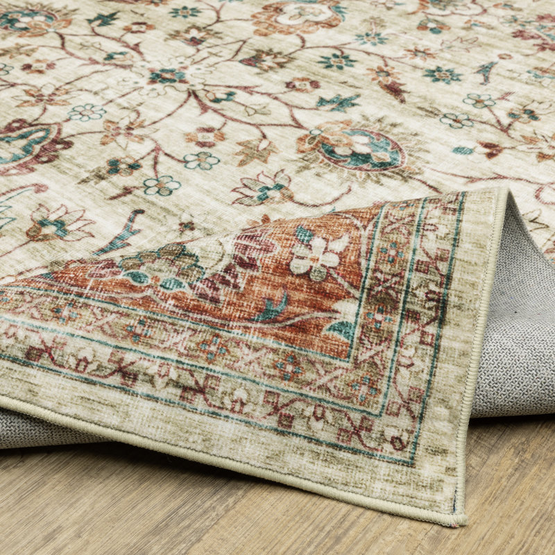Maderia Washable Oriental Indoor Rug, Rectangle 2' x 3'