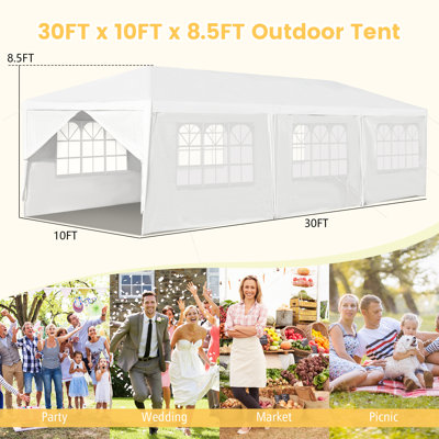 30 Ft. x 10 Ft. Steel Party Tent
