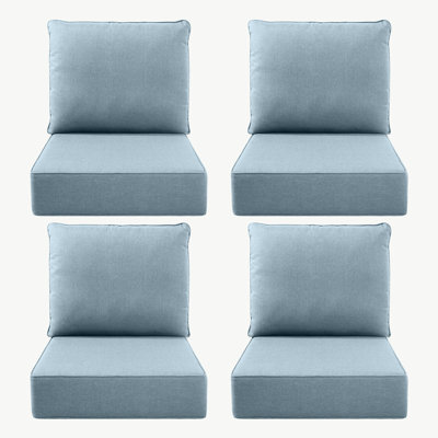 Zopitonia Outdoor Deep Seating Cushions For Swivel Gliders And Armchairs (Set Of 4)