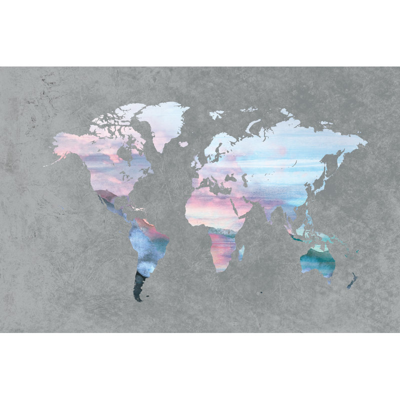 Pattern Map 8 - Wrapped Canvas Print, 20cm H x 30cm W x 3.8cm D