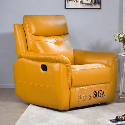 Fauteuil inclinable manuel moderne en similicuir