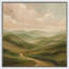 «Soft Green Hills and Winding Path Landscape», impression sur toile encadrée-2077572967-2077572966