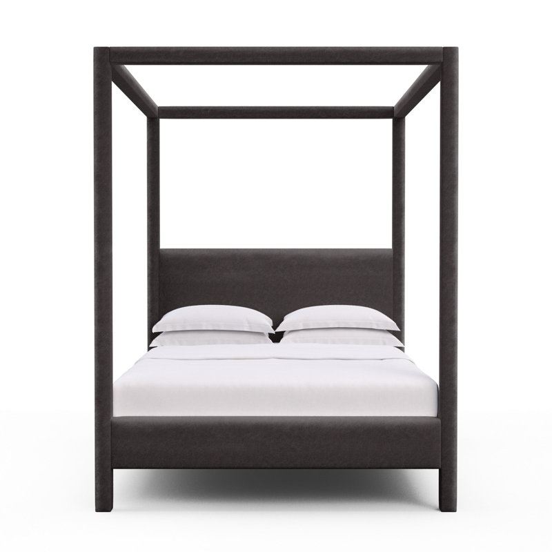 Lafayette Upholstered Bed, Queen, Vintage Leather Graphite