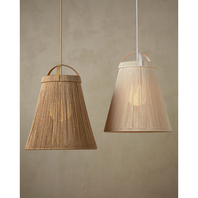 Parnell 1 - Light Pendant, Natural/Beige/Frosted White
