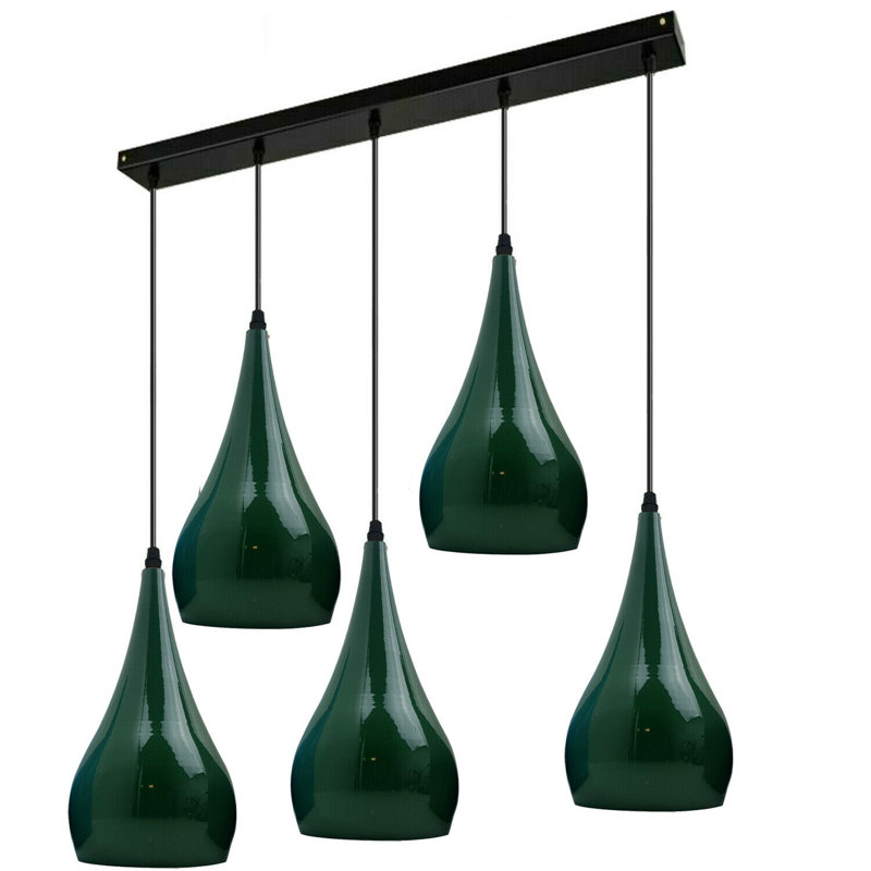 Copper 5 - Light Pendant, Green