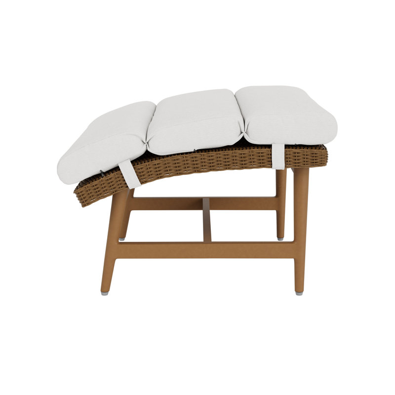 Outdoor Ottoman, White
