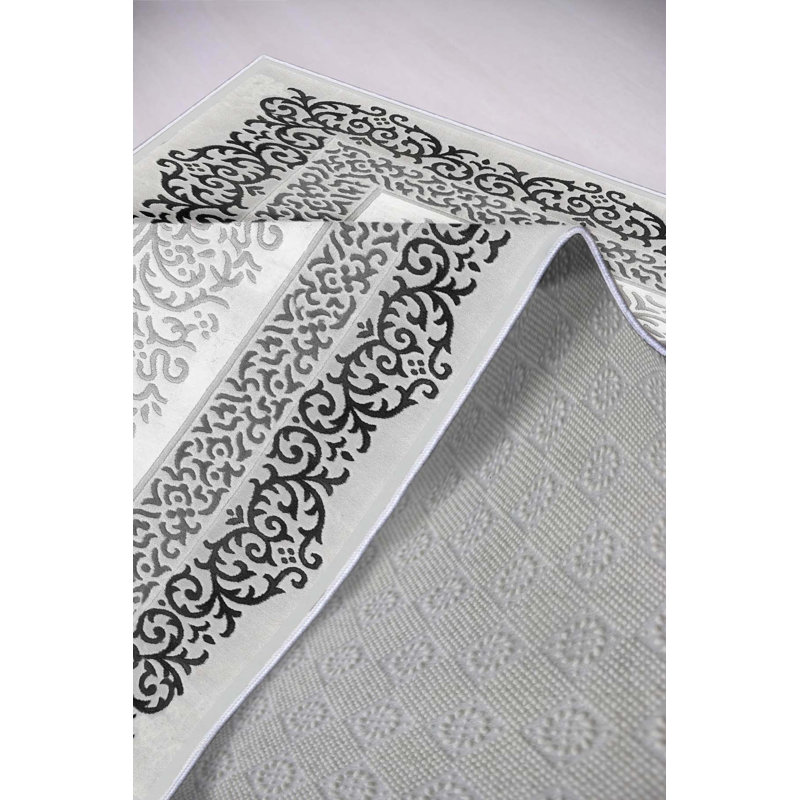 Premium Woven Area Rug (1.6 x 2.6 Feet), 100% Polyester, 0.3 in Pile Height | Antibacterial, Non-Slip PVC Dot Underside | Machine Washable, 3D Digital Print | Ideal for Living Room, Bedroom & Entryway Decor