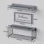 Tablettes flottantes murales avec enseigne murale-1652798846