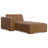 Rex Large L-Shaped 2-Seater Sofa with Left Chaise in Genuine Leather Sectional for Living Room, Modern Style-98294396-98294397