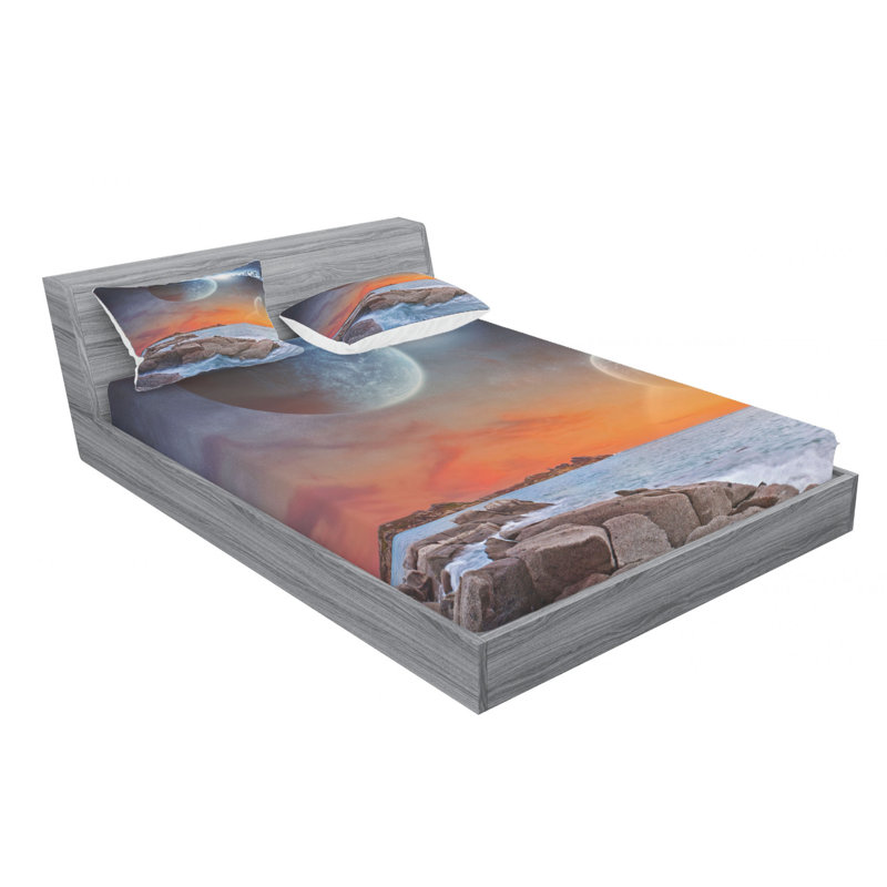 Microfiber Sheet Set, Full Sheet Set with Fitted Sheet