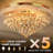 Iyannah 23 '' Crystal LED Flush Mount Light