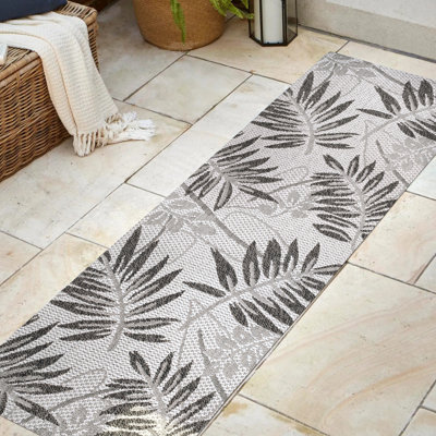 Tapis intérieur / extérieur gris / noir Roxby