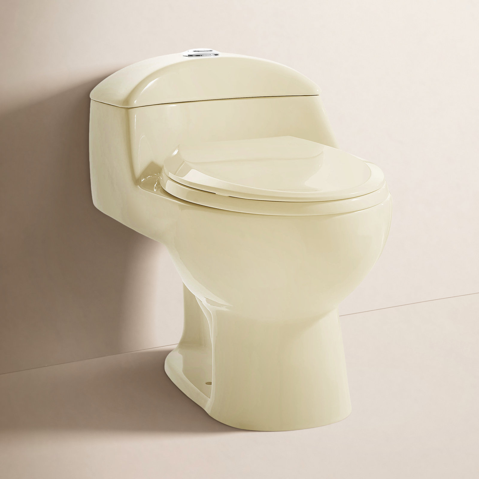 Château 1-Piece Dual-Flush Toilet, Bisque