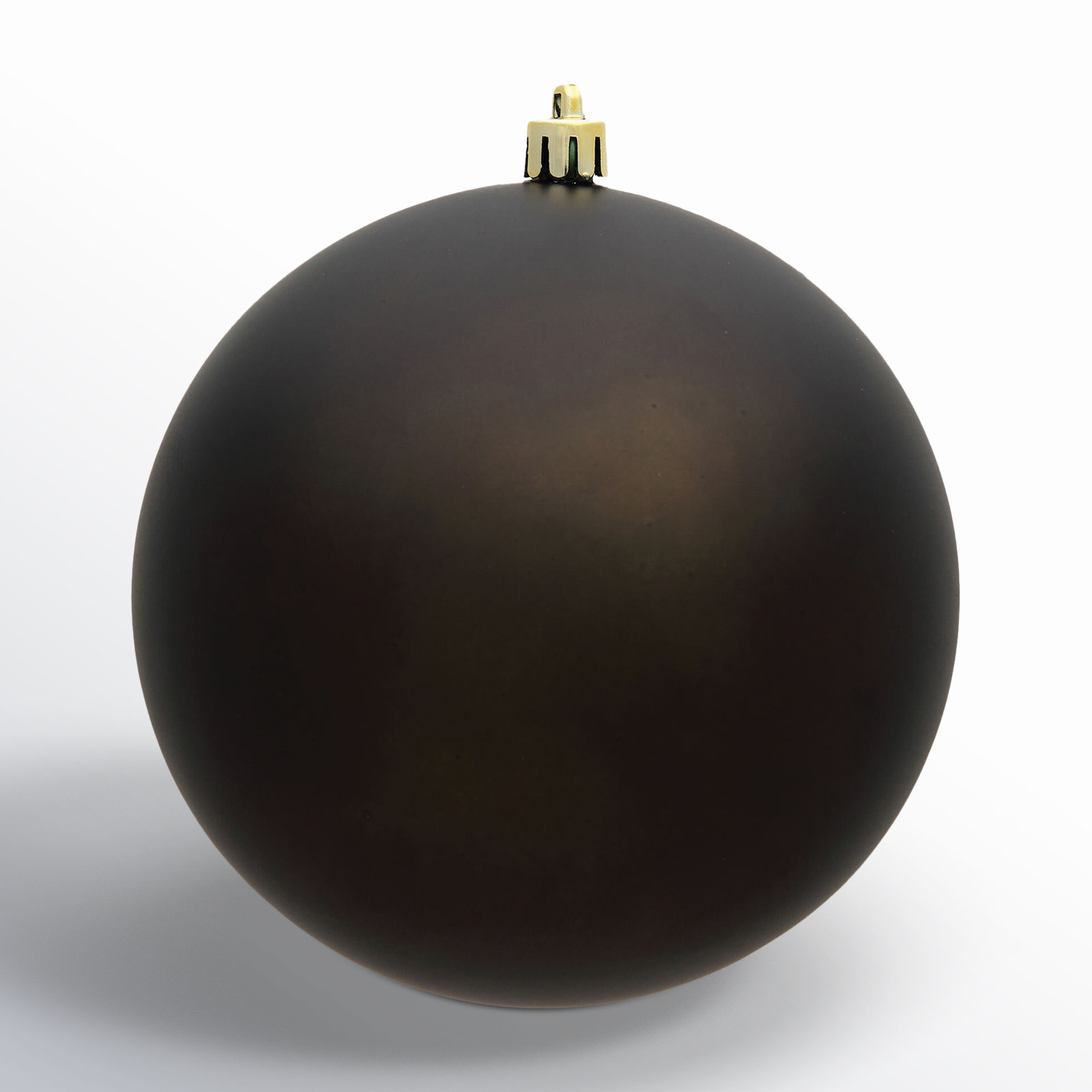 Shatterproof Bauble, 3" H x 3" W x 3" D, Matte Gunmetal