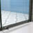 Single Sliding Opening Shower Door 56-60"W X 72"H Semi-Frameless Design Design Shower Glass Panel, 1/4" (6Mm) Clear Tempered Glass, Transparent Safety Film