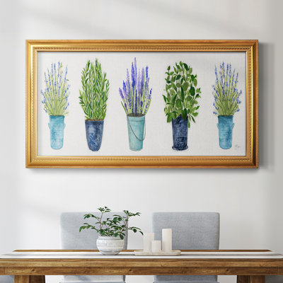 Herbs In A Row - Cadre photo unique, impression sur toile