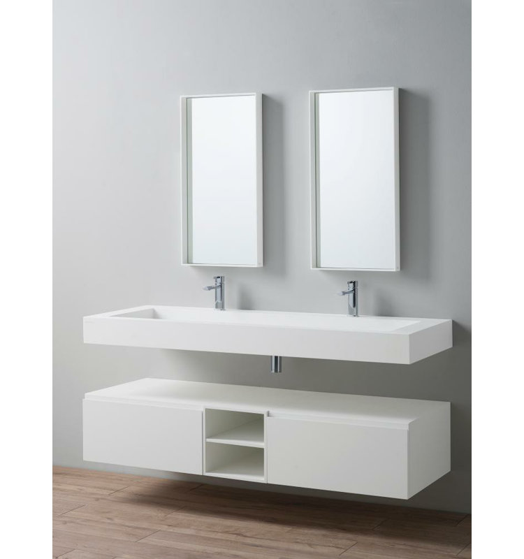 Ras 59.81'' L Bathroom Sink