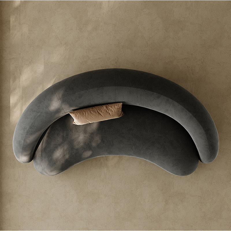 Canapé Minimalist Creative, Tissu gris foncé