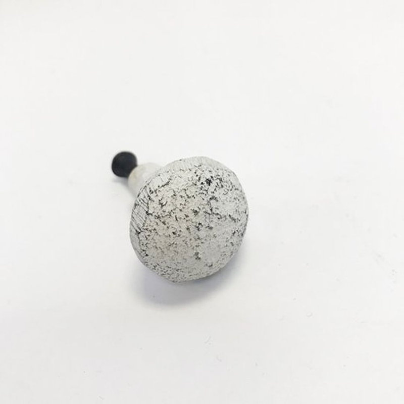 Poignée ronde de 1 po de diamètre, Blanc