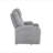 Light Gray Chenille Recliner W/Power Lift & Massage