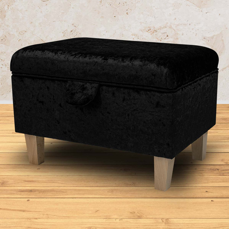 Polyester Upholstered Bench with Flip Top