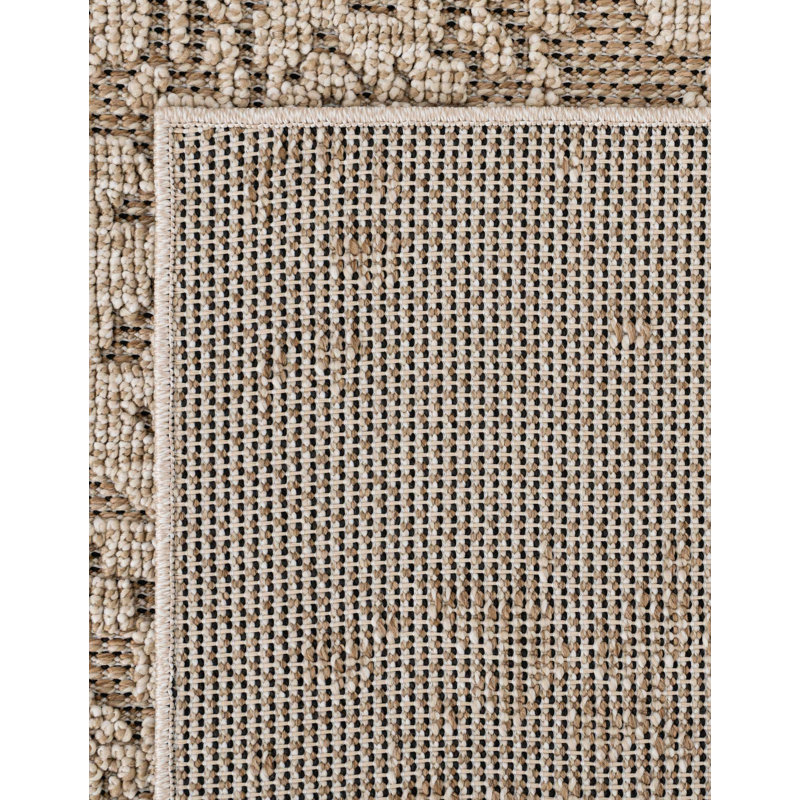Tapis d'extérieur traditionnel, Carré 7 pi 10 po